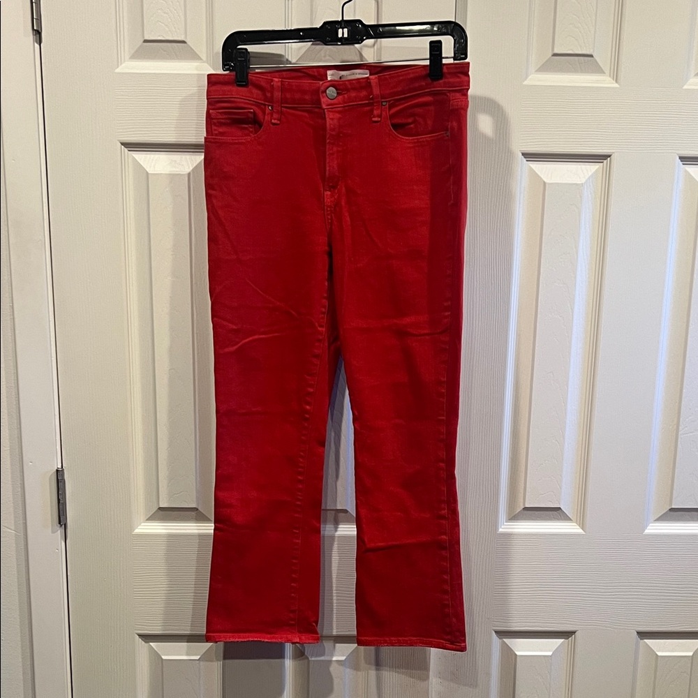 Velvet Red Flare Women's Jeans